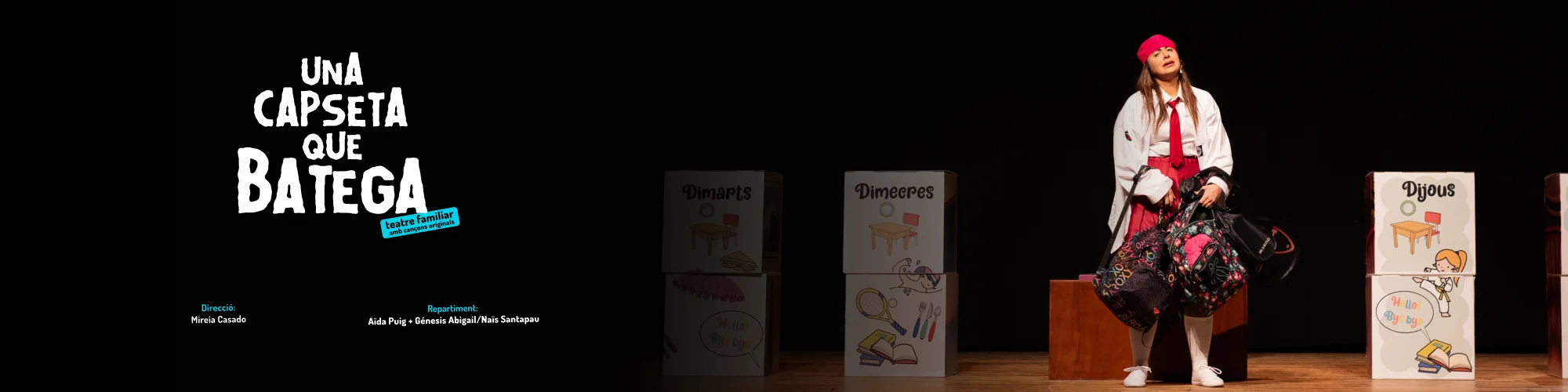 Cartell de l'espectacle Una capseta que batega